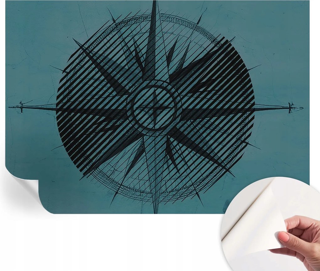 Fotótapéta Fali tapéta Hálószobába és Nappaliba Tengeri iránytű 208x146 cm