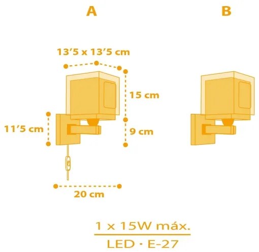 Dalber 63409 - Gyerek fali lámpa MY FARM 1xE27/15W/230V