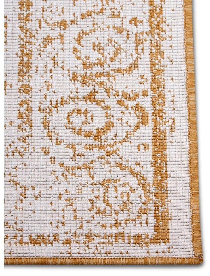Okkersárga-fehér kültéri szőnyeg 160x230 cm Cebu – NORTHRUGS