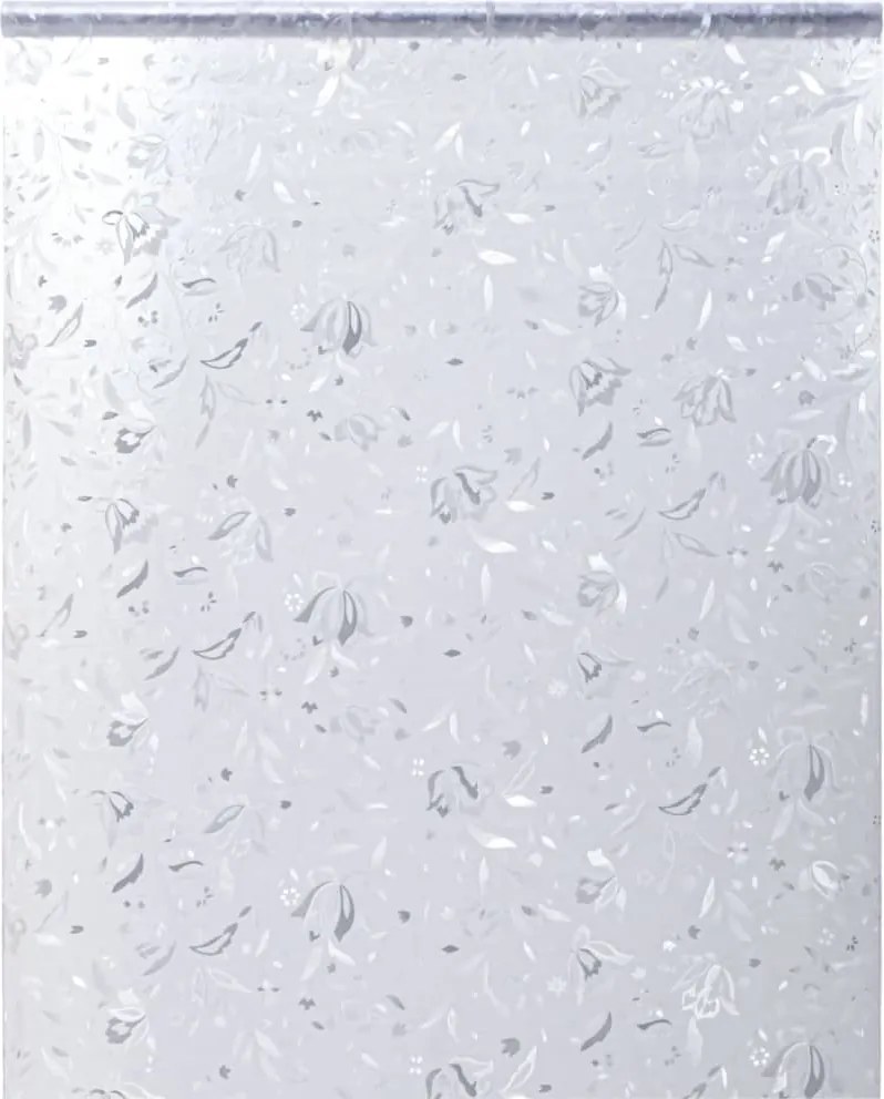 vidaXL matt virágminta PVC ablakfólia 45 x 500 cm