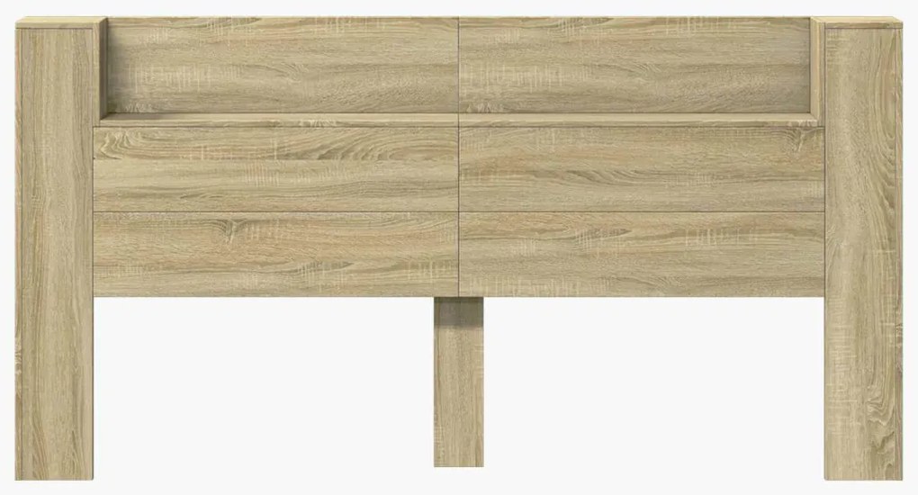 Fejtámla polcokkal Sonoma tölgy 200 x 16,5 x 103,5 cm Faanyag
