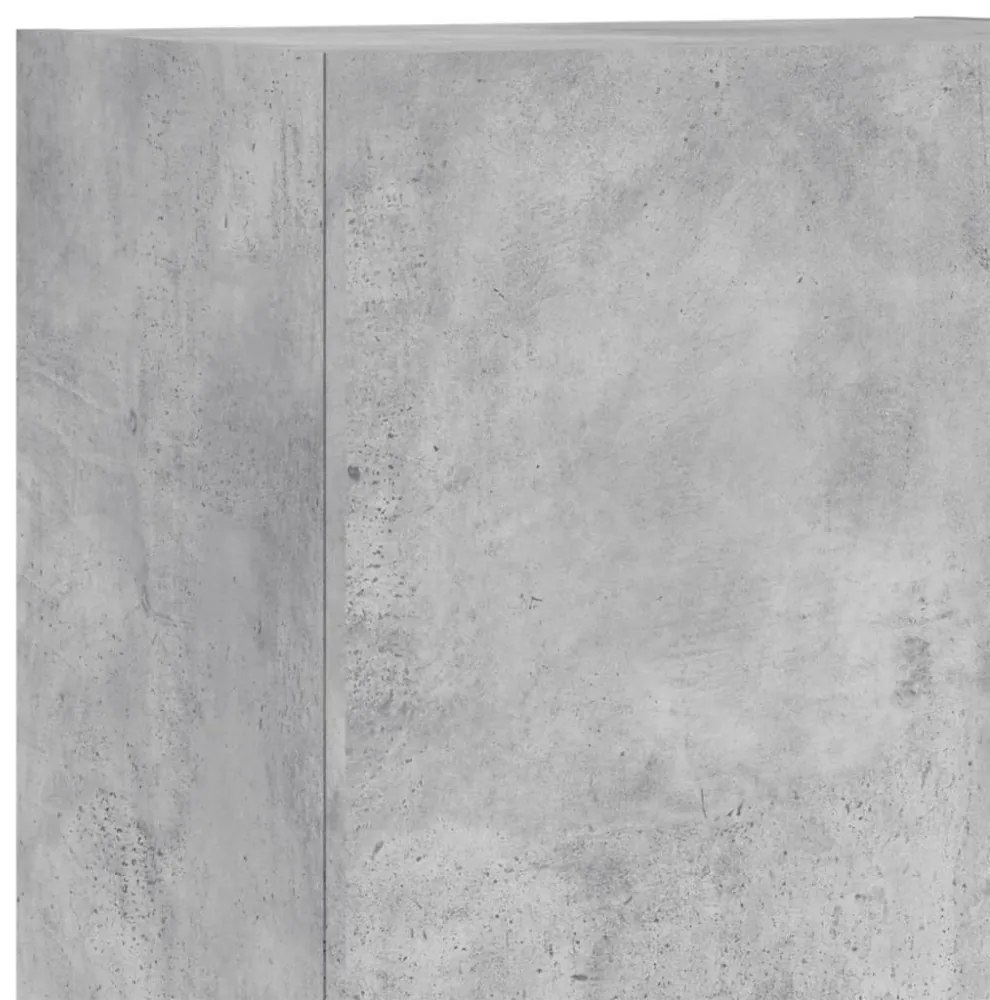 vidaXL 5 darab betonszürke szerelt fa fali TV-bútor