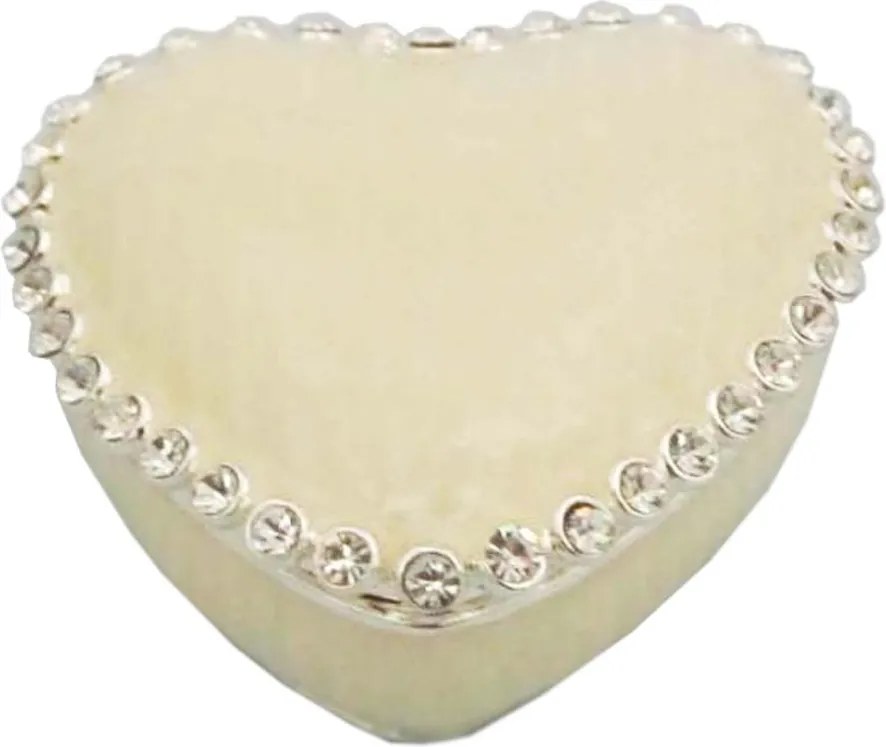 Doboz ékszerdoboz szív massza gyöngy strasszok