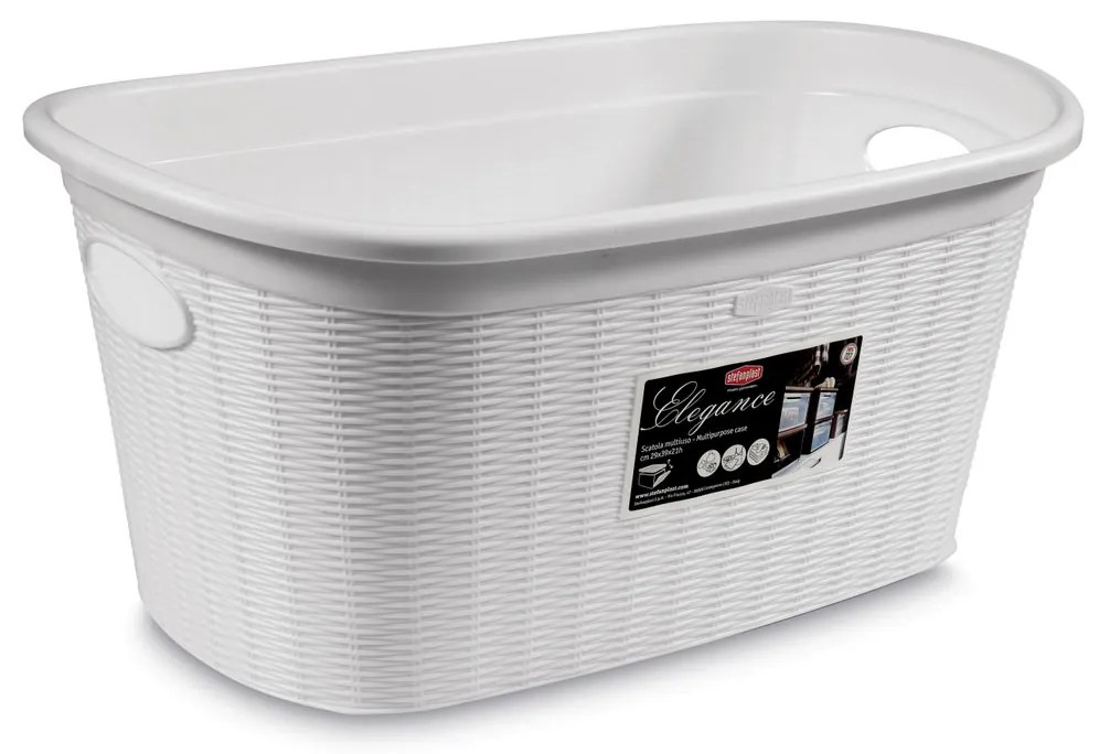 STEFANPLAST Mosodai kosár 35 l, 58x38x28cm, fehér