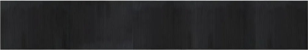vidaXL négyszögletű fekete bambusz szőnyeg 80 x 500 cm