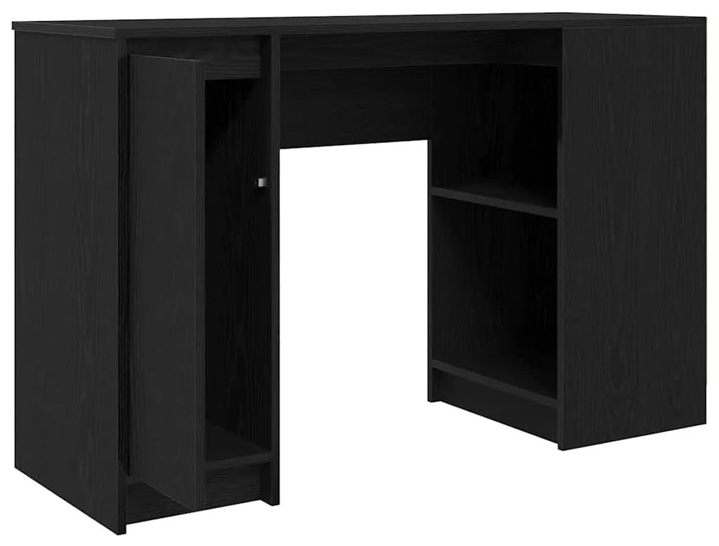 fekete tölgy forgácslap íróasztal 120x42x76 cm