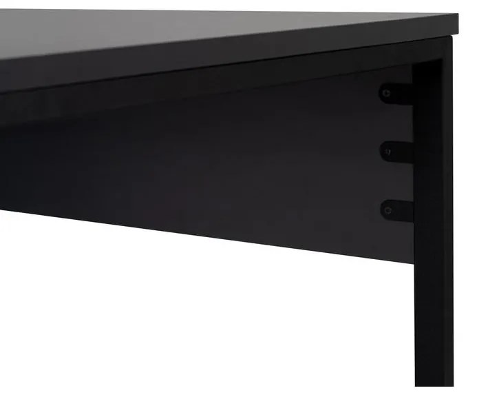 Íróasztal Twin Study Desk - Antracit, Fekete