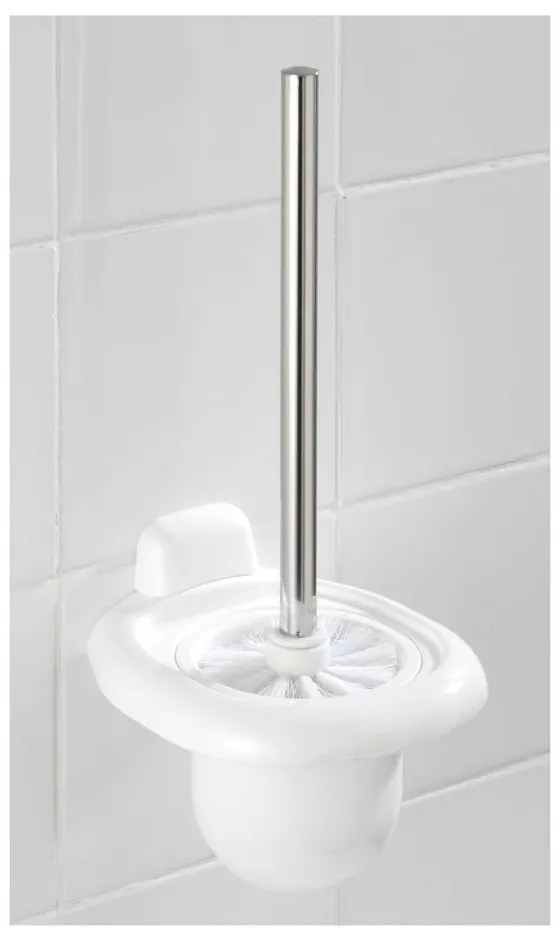 Fehér fali műanyag WC-kefe Pure – Wenko