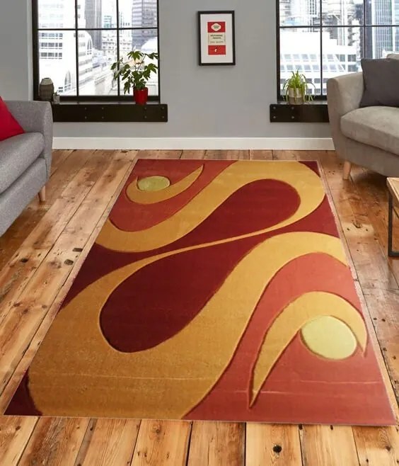 Korall Futószőnyeg 80 x 300 cm narancssárga