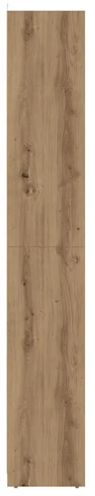 kézműves tölgy színű szerelt fa fürdőszobaszekrény