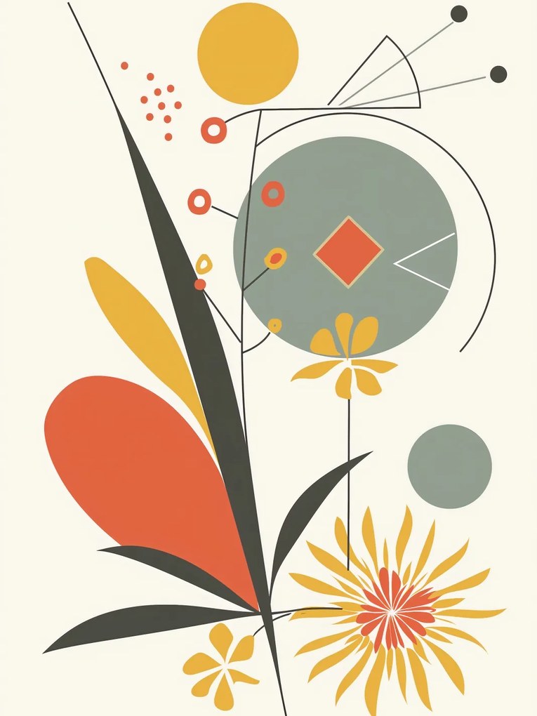 Poszter 60x80cm Geometrikus kert