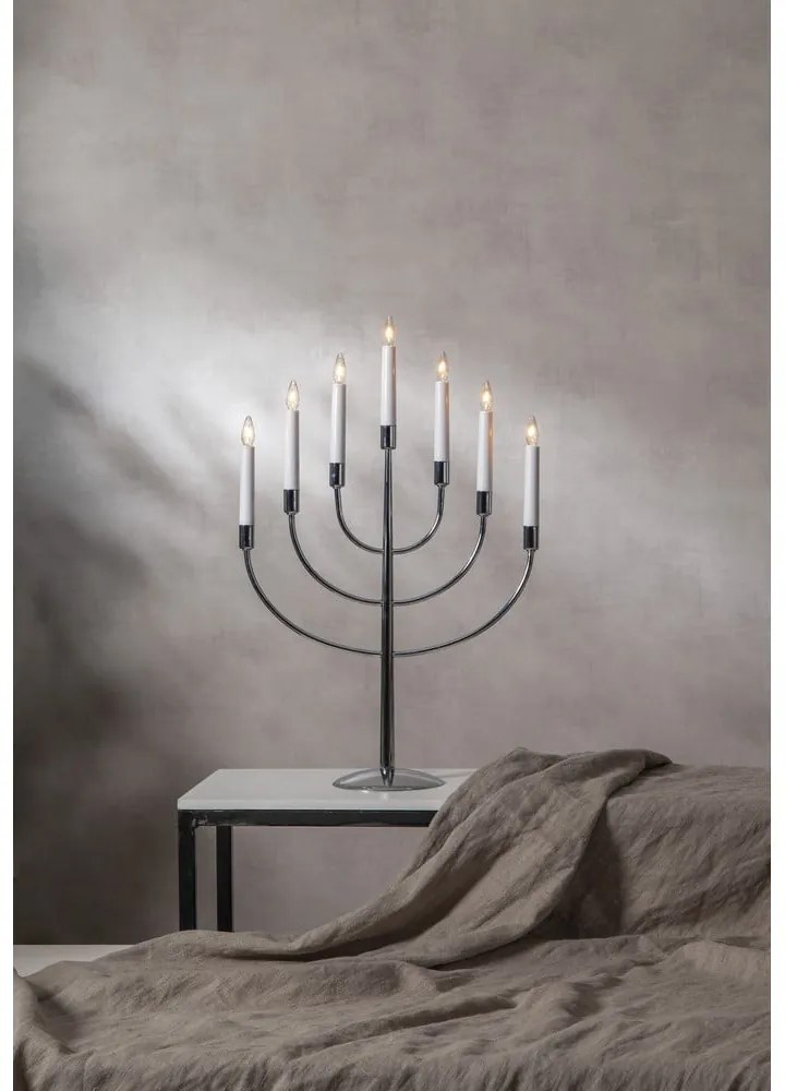 Ezüstszínű konnektorhoz csatlakoztatható karácsonyi fénydekoráció Titus – Star Trading