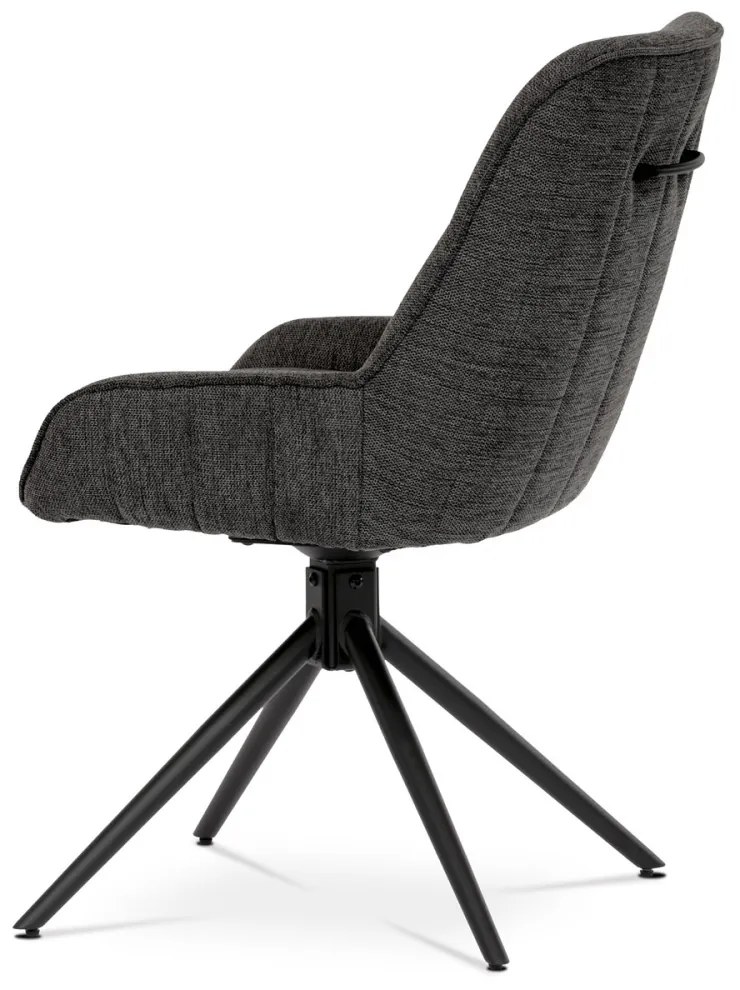 Scaun de sufragerie pivotant 180° gri HC-535