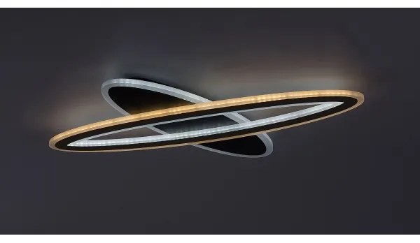 Rabalux 71313-LED Dimmelhető mennyezeti lámpatest TANELI 70W/230V 3000/4000/6000K fekete+távirányító