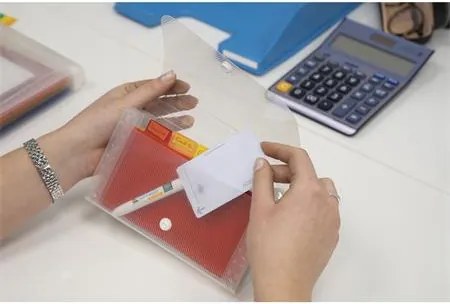 Harmonikamappa, 180x110 mm, PP, 6 rekeszes, EXACOMPTA (EX55498E)