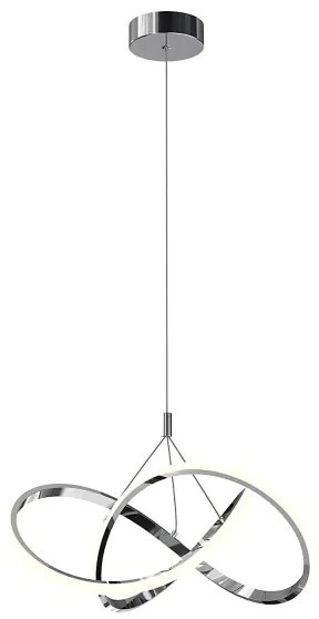 ONLI - LED Csillár zsinóron LOOP LED/40W/230V 4000K fényezett króm