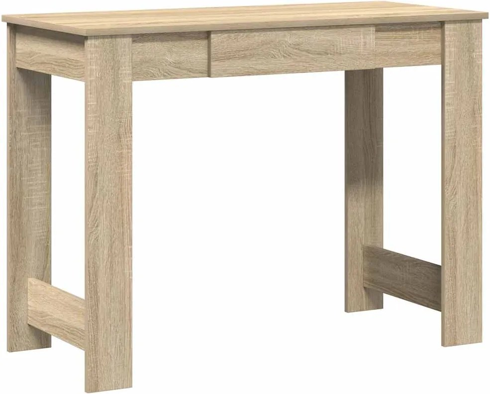 vidaXL sonoma tölgy színű szerelt fa íróasztal 100x45x75 cm