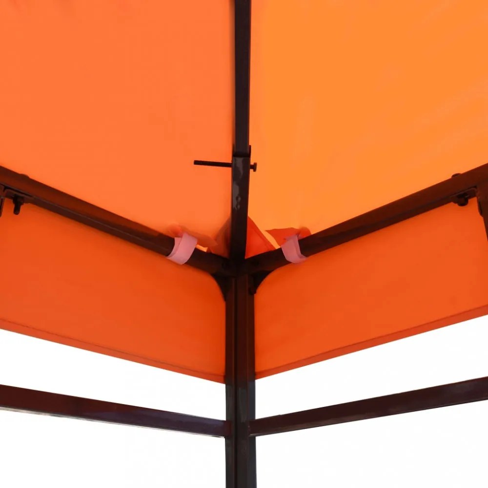 narancssárga pavilon tetőponyva 310 g/m², 4 x 3 m