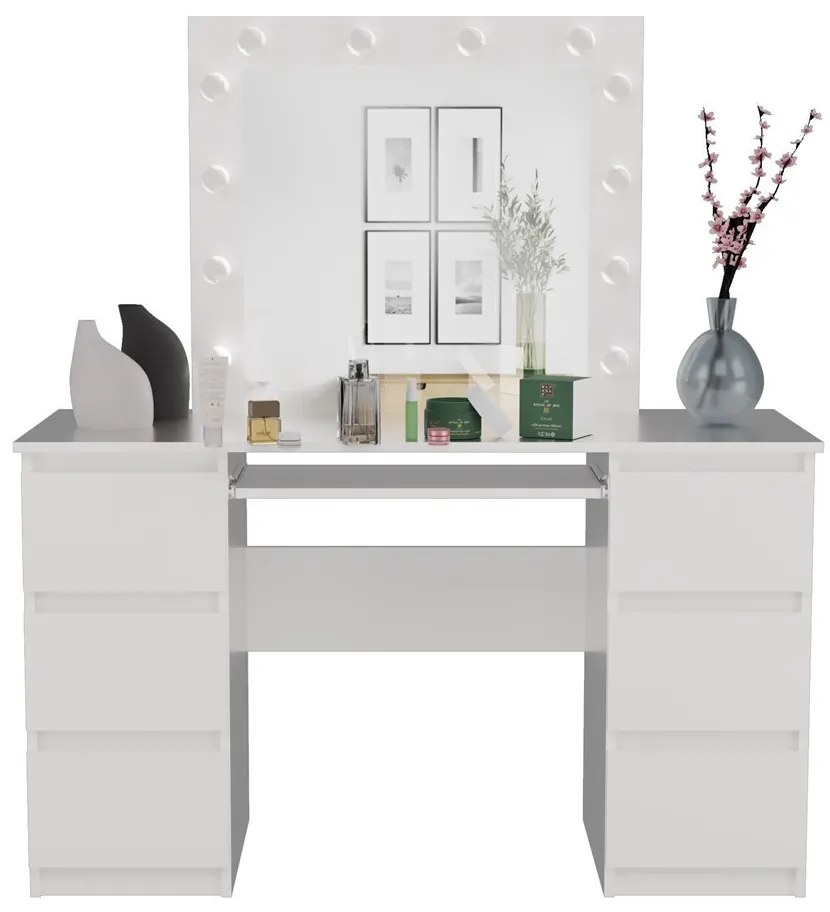 Marina fésülködő asztal, fehér