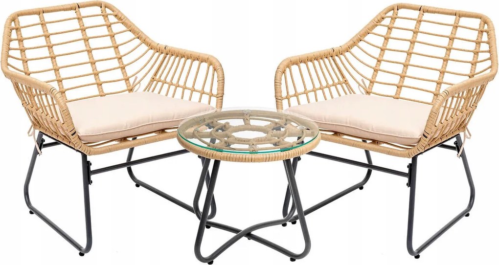 Kerti Bútor Szett Fotelek Asztal Fém Kerti Szett Teraszra