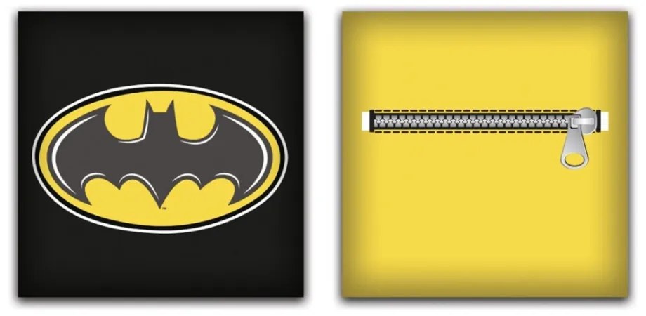 Batman Symbol párna, díszpárna levehető huzattal 35x35 cm Velúr