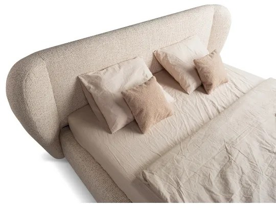 DALIA kárpitozott ágy matrac nélkül 180x200 cm bézs