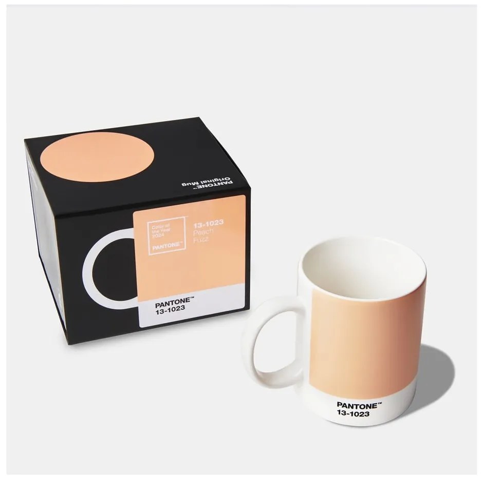 Narancssárga kerámia bögre 375 ml Peach Fuzz 13-1023 – Pantone
