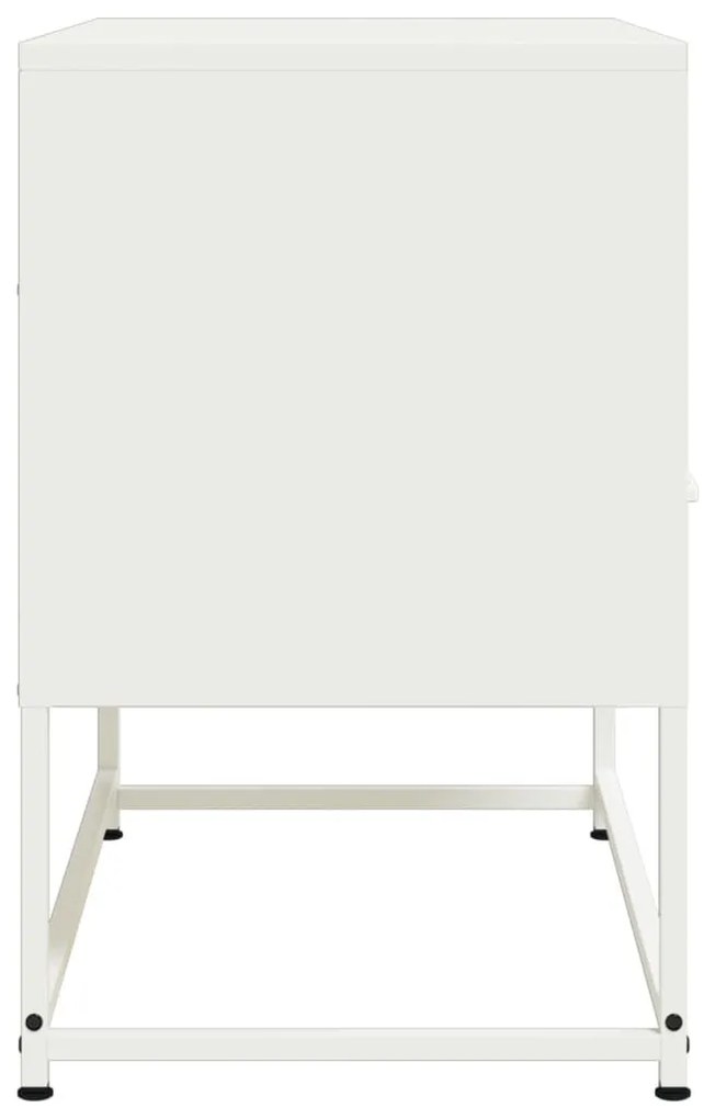 fehér acél TV-szekrény 68 x 39 x 60,5 cm