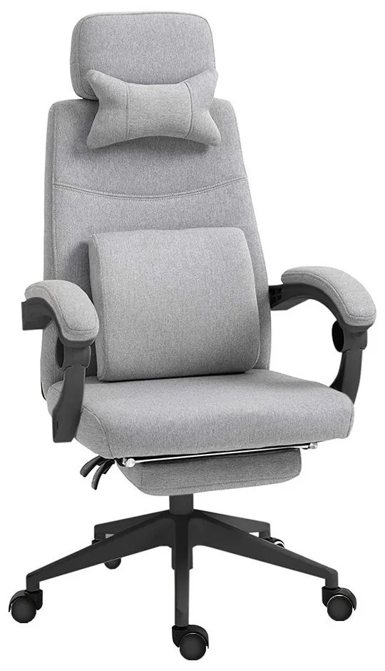 Fejtámlás irodai forgószék - több színben-világos szürke