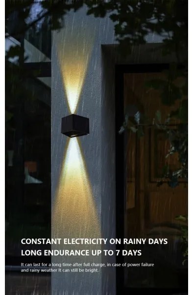 Immax 08489L - LED napelemes fali lámpa szenzorral LED/2W/5V IP54