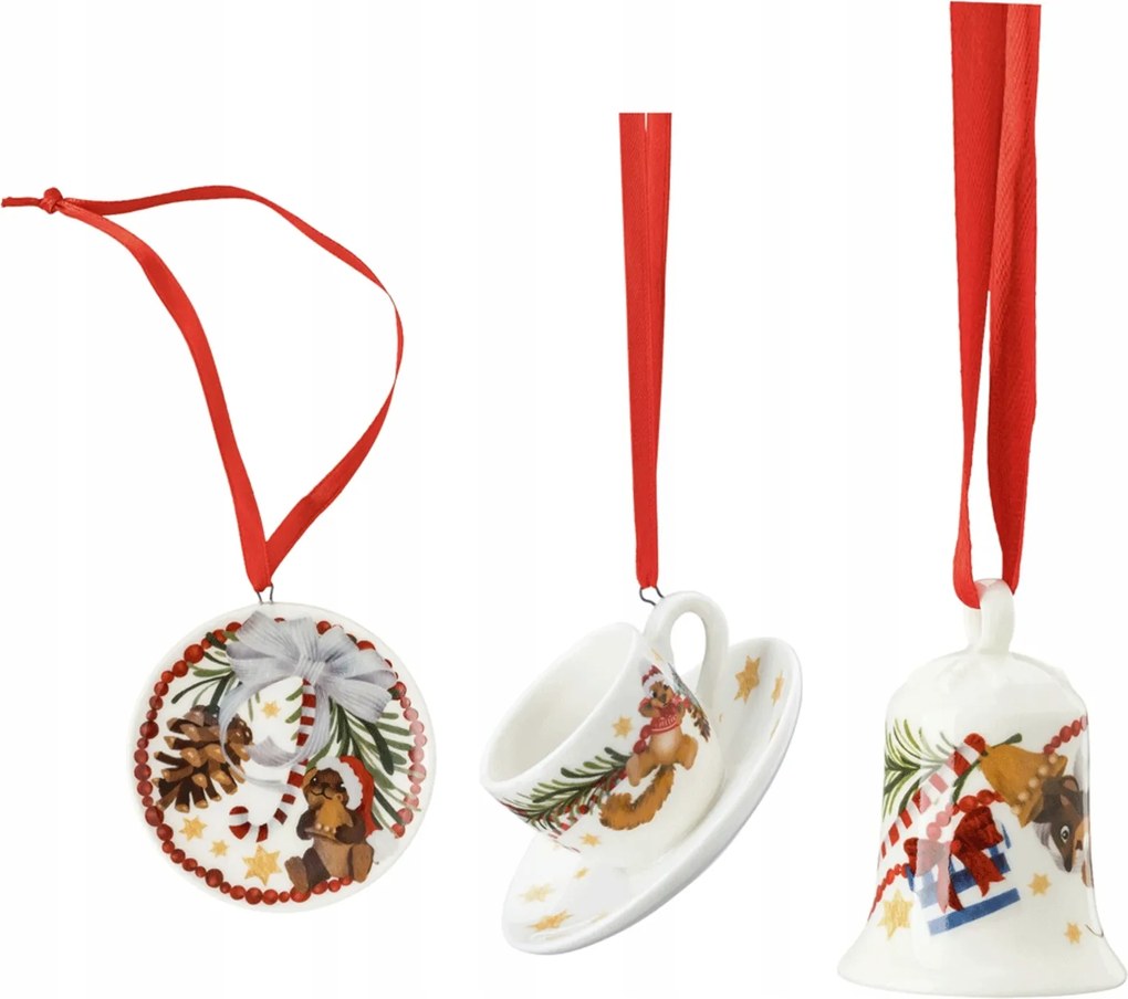 3 db-os Christmas Rosenthal szett Hutschenreuther