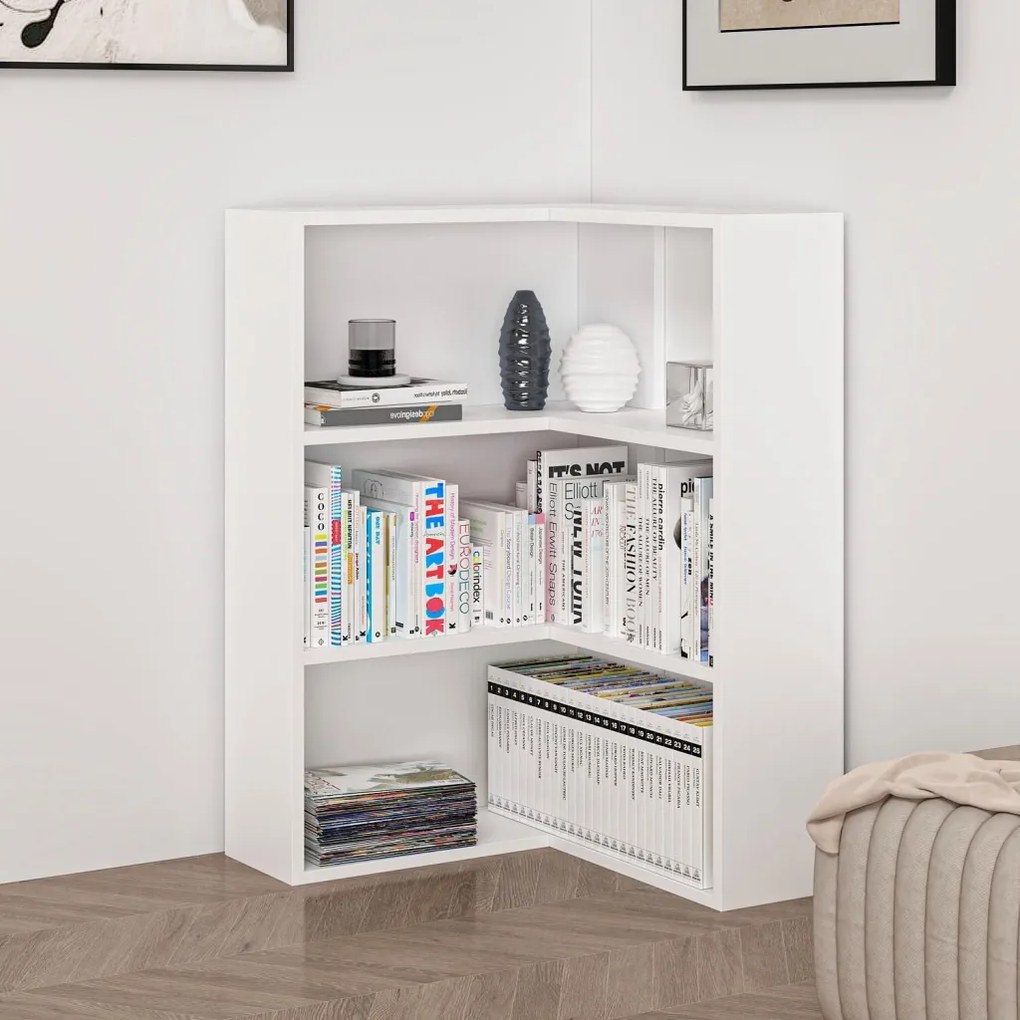 Adel könyvespolc, fehér, 60×60 cm – TR506MNR1538
