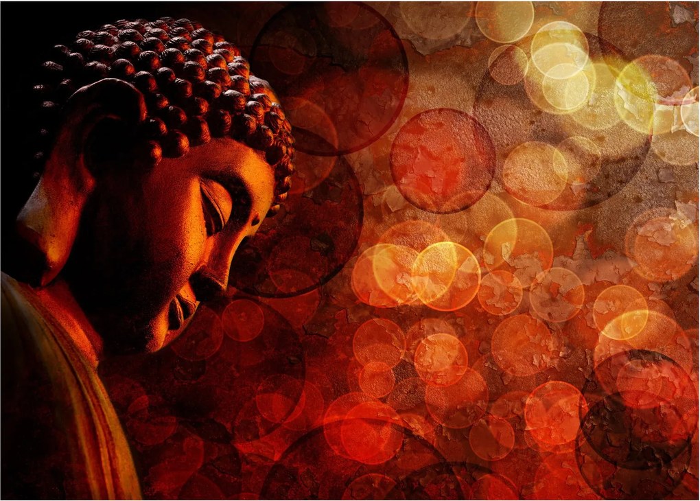 Kép - Buddha piros tónusokkal (70x50 cm)