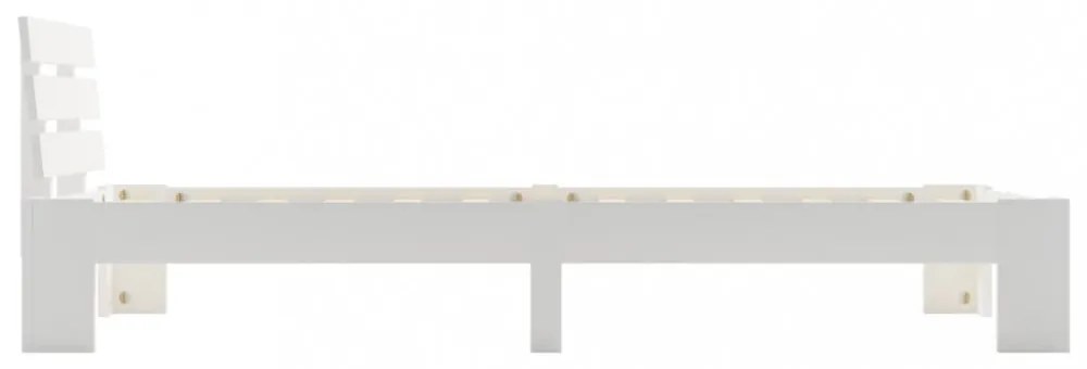 fehér tömör fenyőfa ágykeret 100 x 200 cm