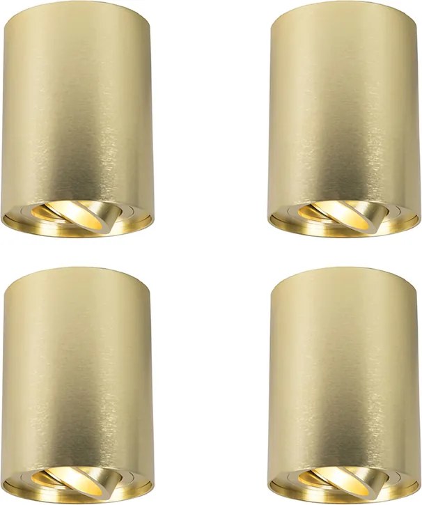 4 darabos arany/sárgaréz színű állítható spotlámpa szett - Rondoo up