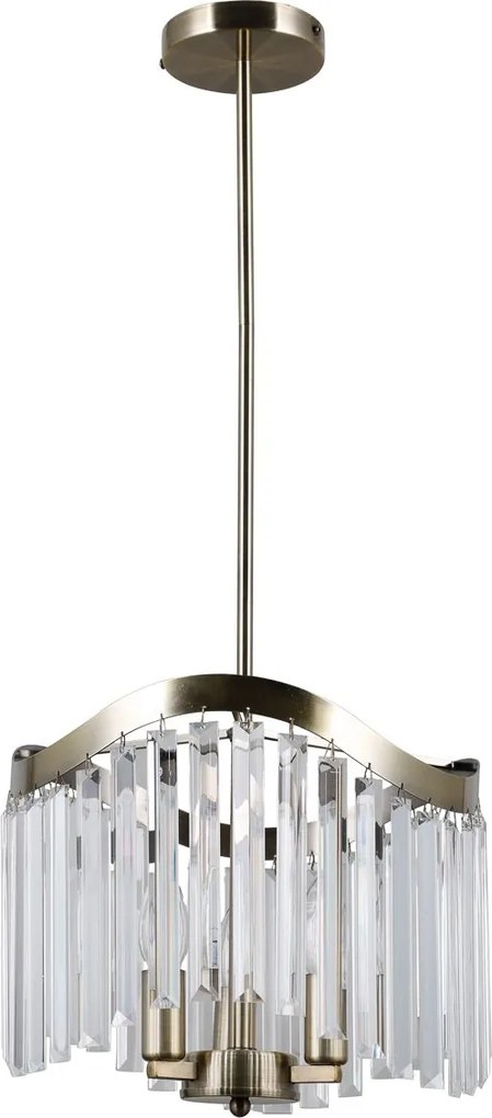 Italux glamour kristály függeszték sabriga antik bronz itxpnd-44544-3