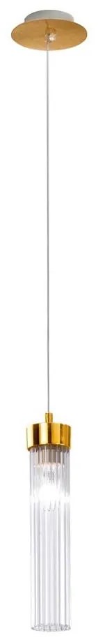 Kolarz 6009.30130 - Csillár zsinóron RAGGIO 1xE14/25W/230V 24K arany