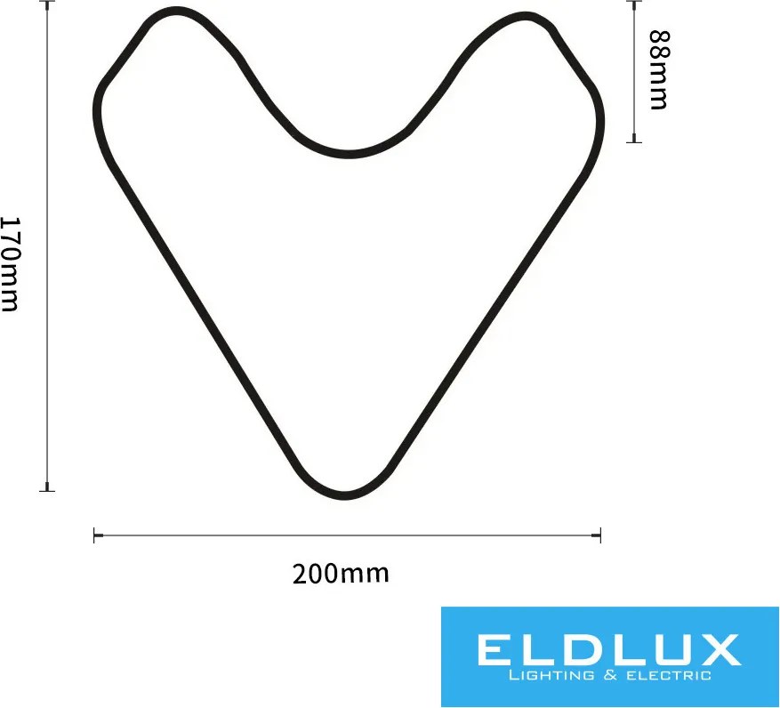 UNIVERSO fali lámpa LED 12w 1000lm 3000k IP65 200×170×88mm fehér