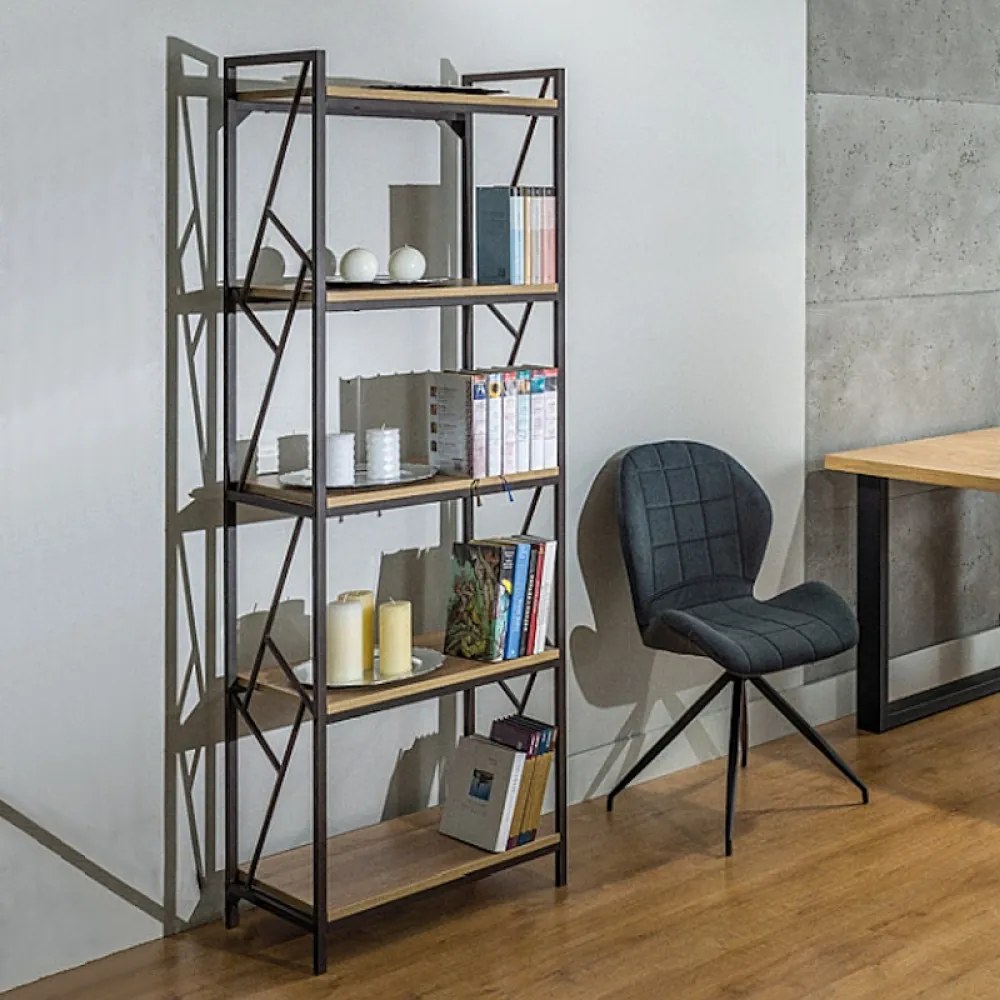 Tablo R5 180cm Könyvespolc Tölgy - Sötétbarna