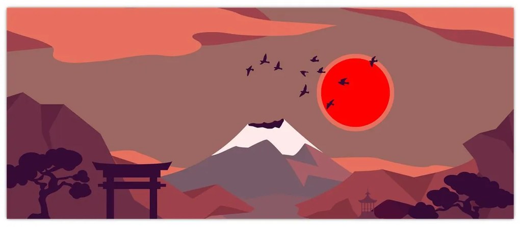 Kép - Fuji hegység (120x50 cm)