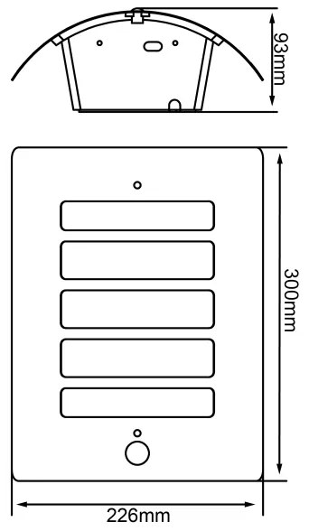 Brilliant - TODD kültéri lámpa érzékelővel 1xE27/60W/230V IP44 antracit