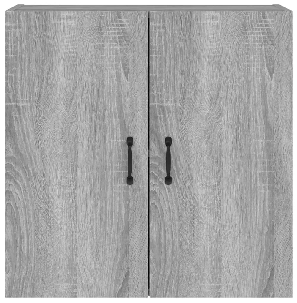 Szürke sonoma színű szerelt fa faliszekrény 60 x 31 x 60 cm