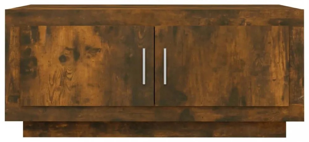füstös tölgy színű szerelt fa dohányzóasztal 102 x 50 x 45 cm