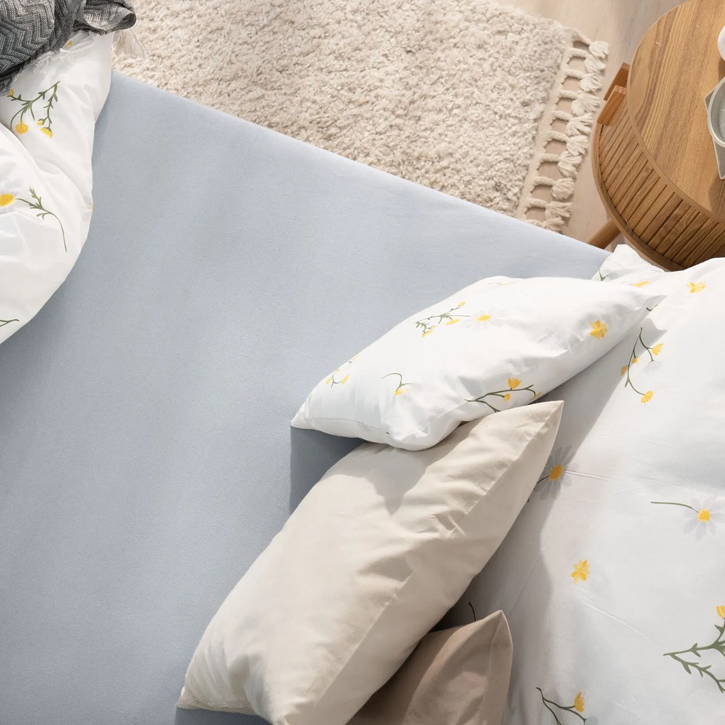 Goldea jersey gumis lepedő - szürke 180 x 200 cm