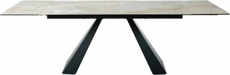 Salvadore bővíthető étkezőasztal fényes bézs 160-240cm