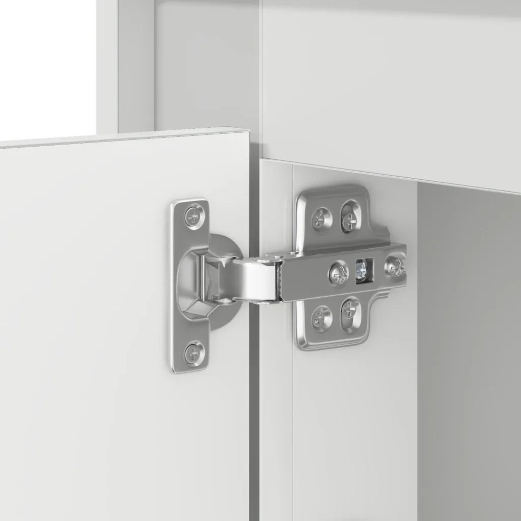 Éjjeli asztal LED világítással Fehér 44x34,5x45 cm