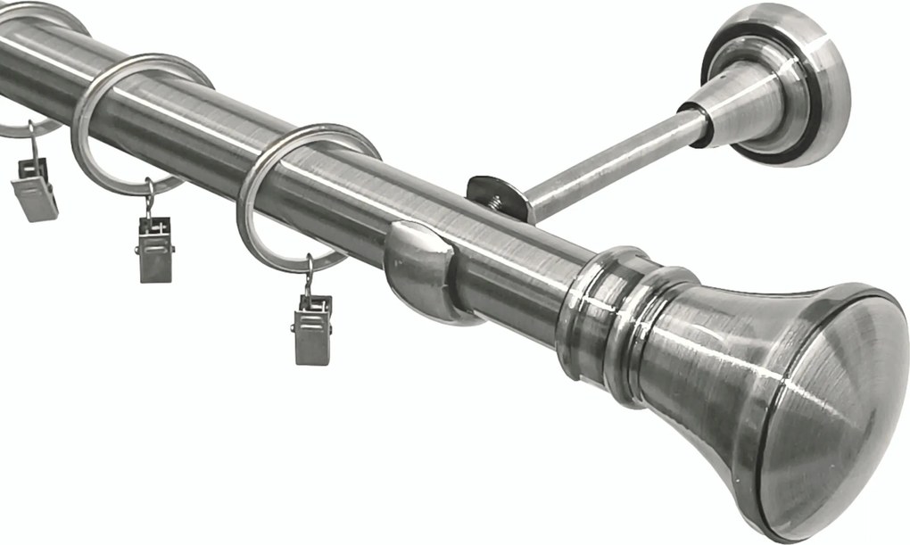 Függönykarnis szimpla fém nikkel mix végek Imperia Deco 25 mm 120 cm