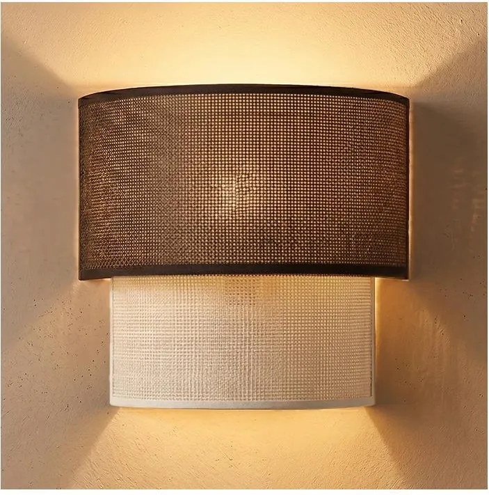Brilagi - BOHO ECO LED fali lámpa 1xE27/10W/230V barna/krémszínű