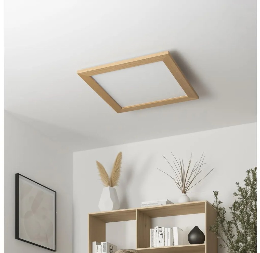 Eglo 75643 - CALEMAR LED mennyezeti lámpa 19W, 4000K, 43,7 cm, tölgy