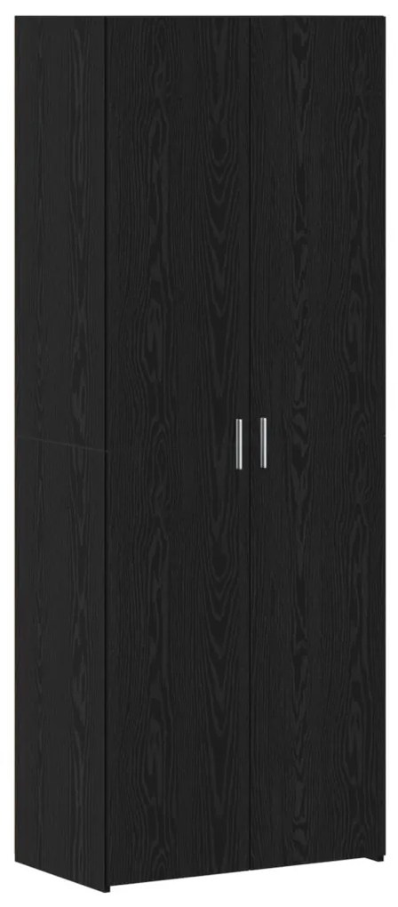 tárolószekrény Fekete tölgy 70x42.5x225 cm Mérnöki Fa